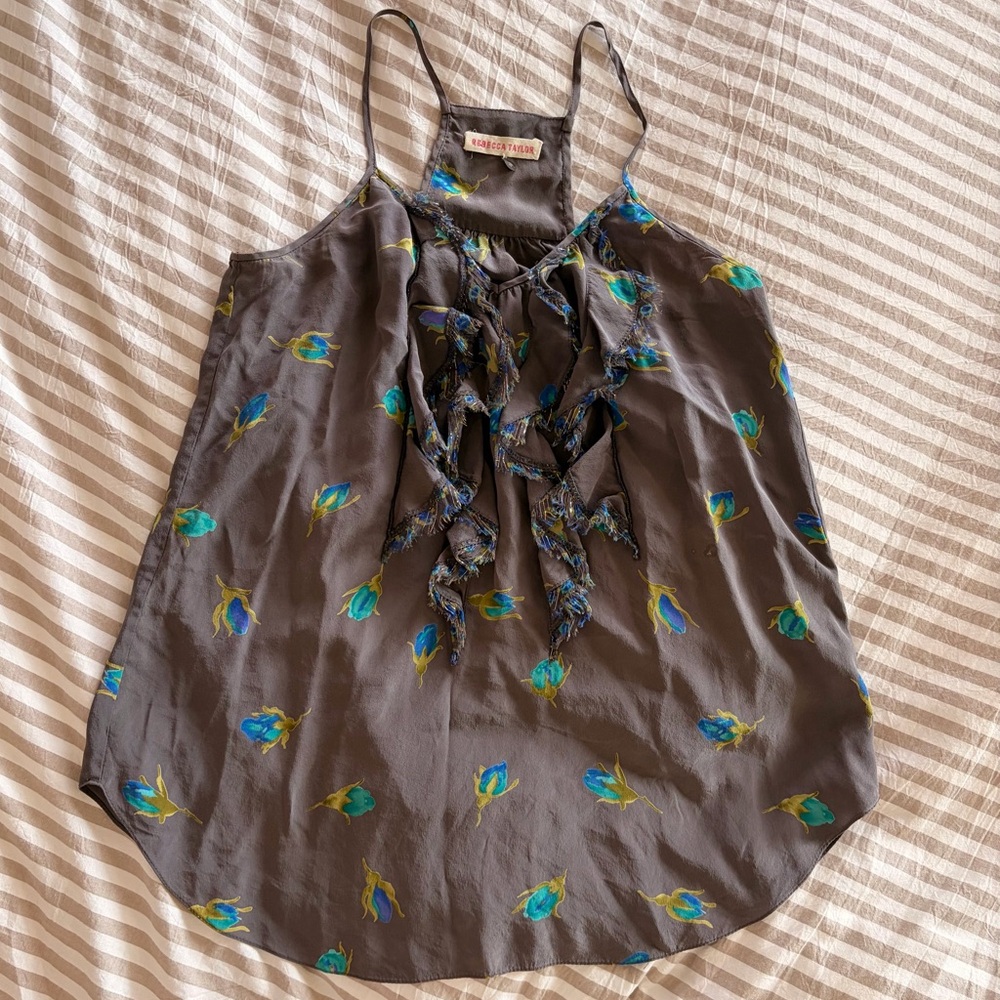 Rebecca Taylor 100% Silk Top